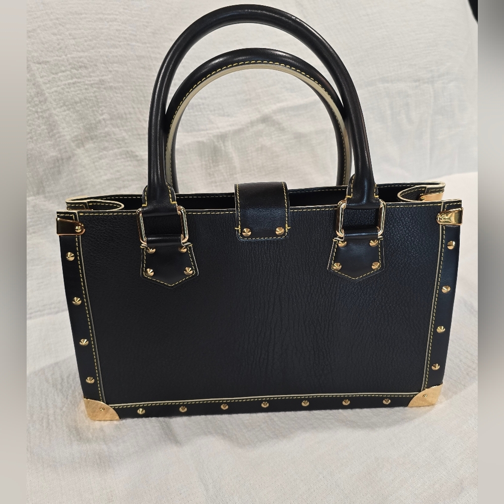 Louis Vuitton Noir Suhali Le Fabuleux Black Tote Bag Trunk Speedy Neverfull Gold - Picture 6 of 17